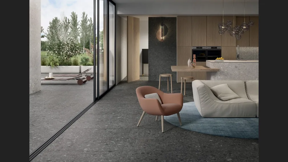 Piastrelle Side Stone Dark di Lea Ceramiche