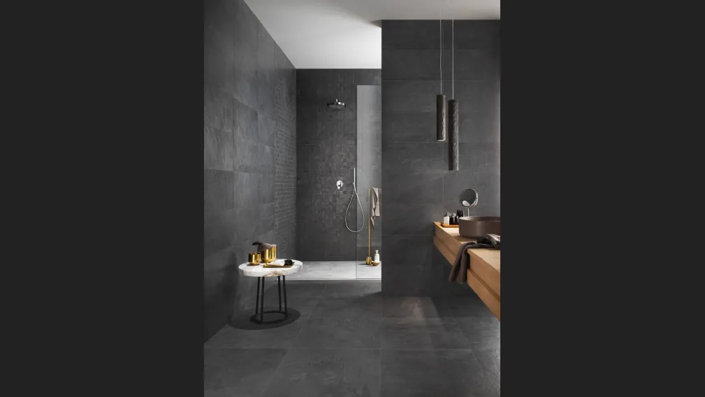 Piastrelle Waterfall Dark Flow di Lea Ceramiche