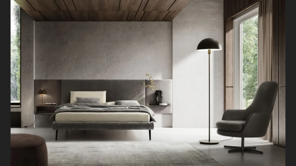 Letto in tessuto Wall di Le Comfort