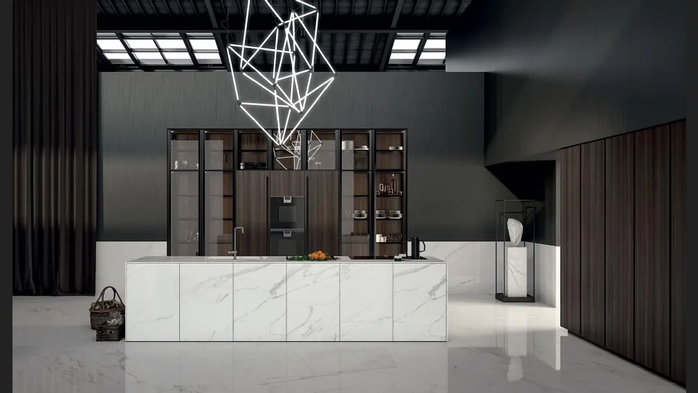 Cucina Design con isola in gres MK1 1 di Nova Cucina