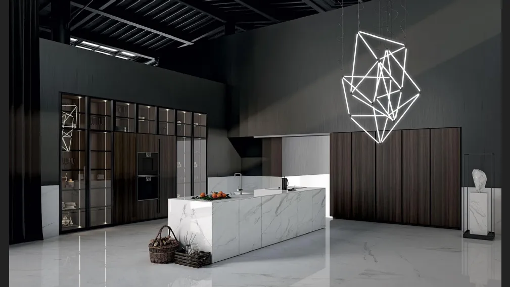 Cucina Design con isola in gres MK1 1 di Nova Cucina