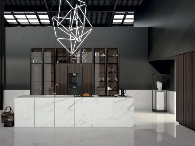 Cucina Design con isola in gres MK1 1 di Nova Cucina