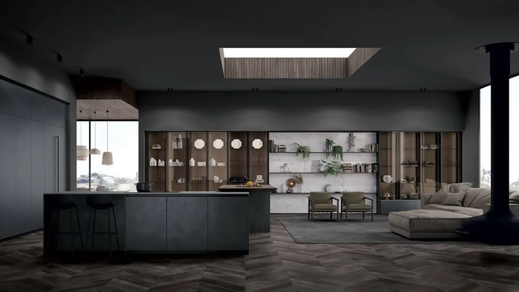 Cucina Design con isola Smart 1 di Nova Cucina