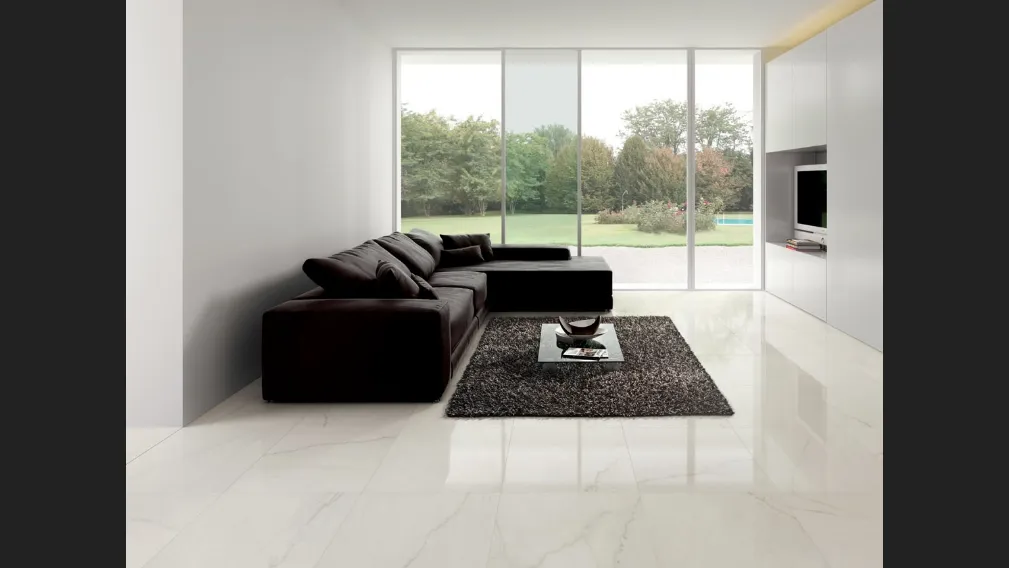 Piastrelle effetto marmo Dreaming Crystal White di Lea Ceramiche