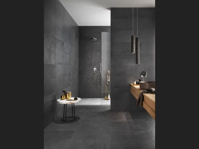 Piastrelle Waterfall Dark Flow di Lea Ceramiche