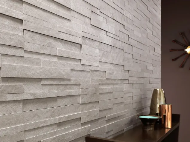 Piastrelle Waterfall Ivory Flow 3D di Lea Ceramiche